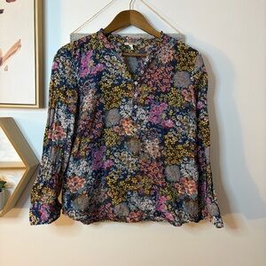 Talbots Floral Top Petite Small
